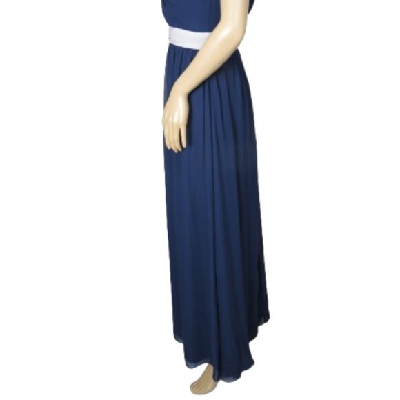 Bari Jay Navy Blue Floor Length Gown - Picture 5 of 10